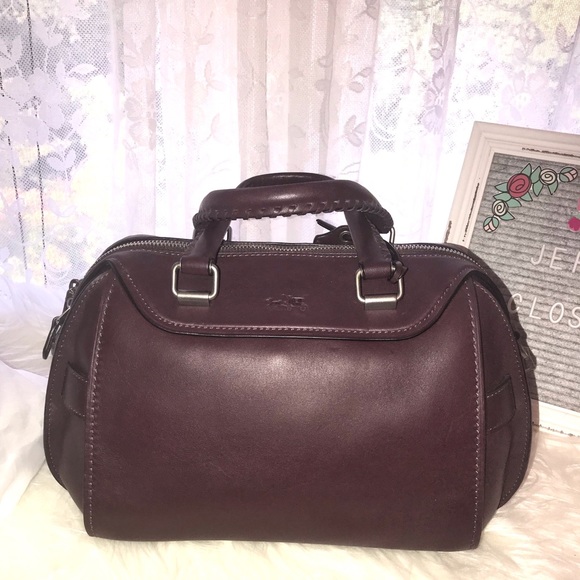 Coach Ace Satchel Glovetanned Leather Burgundy - Picture 3 of 14